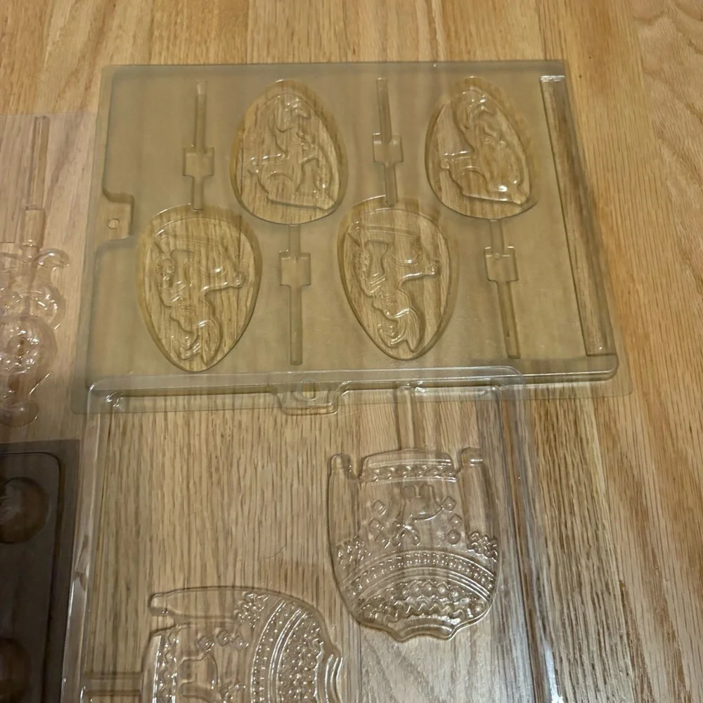 Chocolate Candy Mold Bundle Lot Plastic Noel Christmas Llama Ugly Sweater Duck